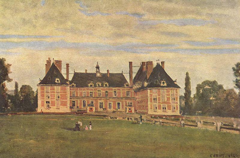 Jean-Baptiste Camille Corot Chateau de Rosny oil painting image